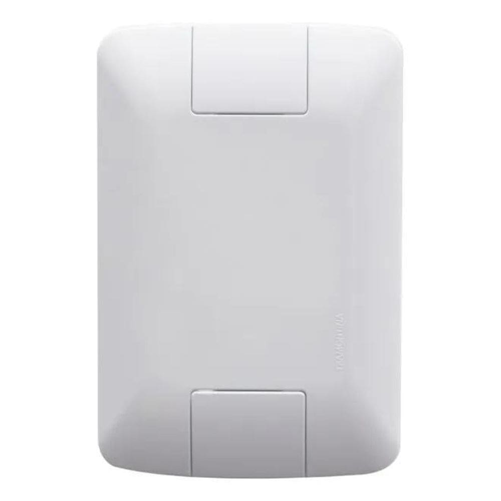 2X Kit 10 Placa4X2 Cega Aria Branca Tramontina Cor Branco