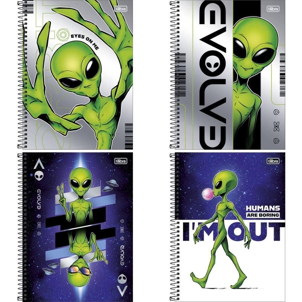Caderno 01X1 Capa Dura Orbit 80Fls Connect Pct.C/04