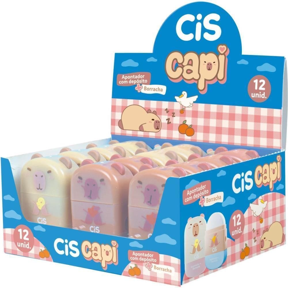 Apontador Com Deposito Decor. Cis Capi Com Borracha