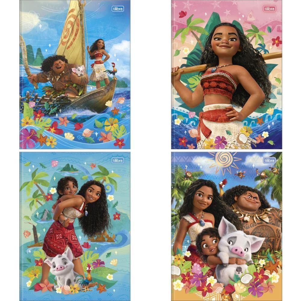 Caderno Brochurao Capa Dura Moana 80Fls Pct.C/05
