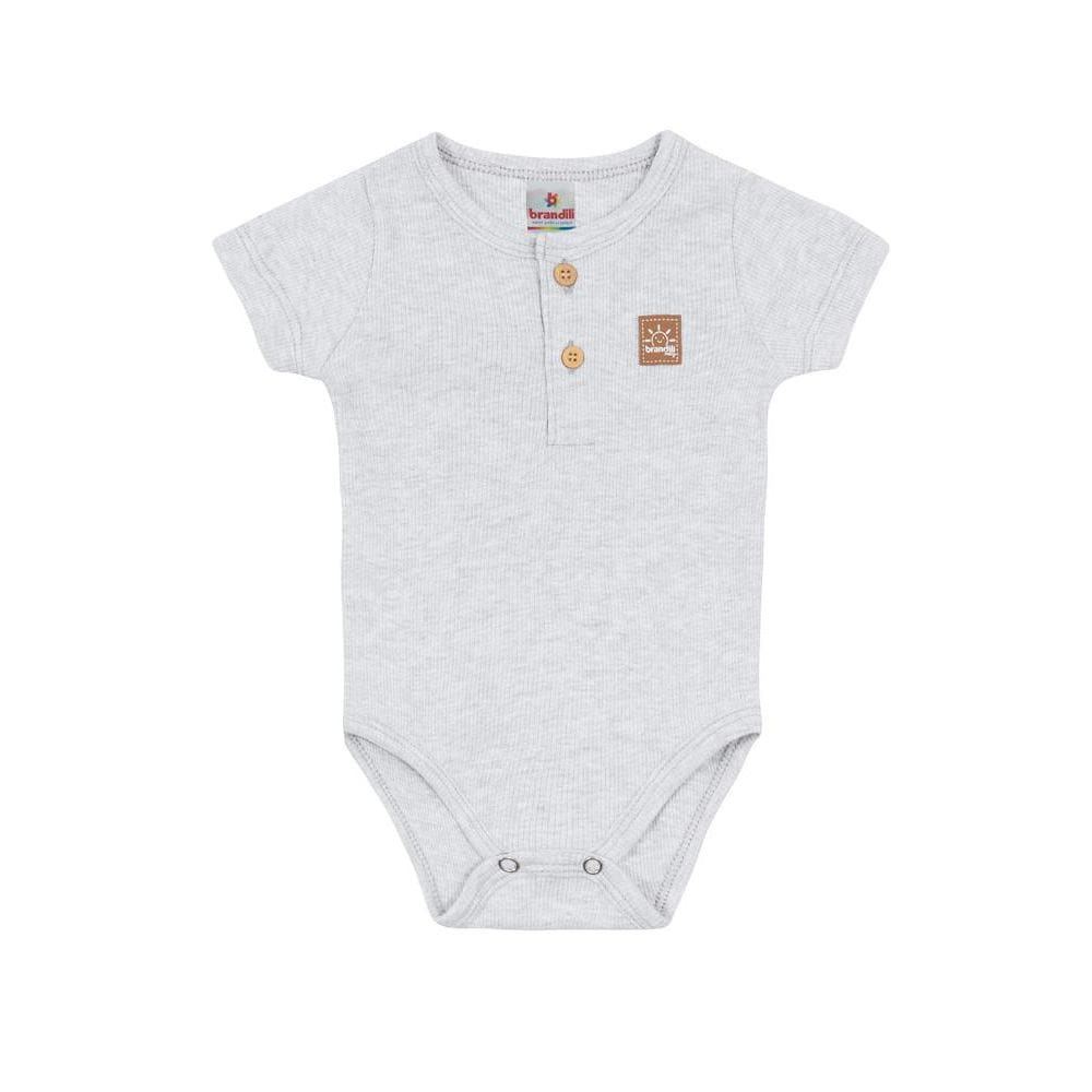 Body bebê menino listrado Brandili Baby