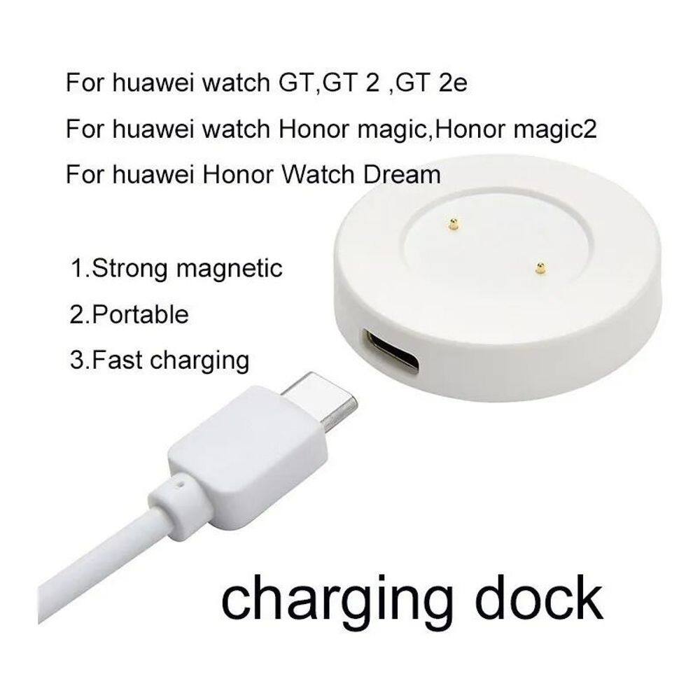 Carregador para cabo USB C magnético Huawei Watch GT/GT2/GT2e