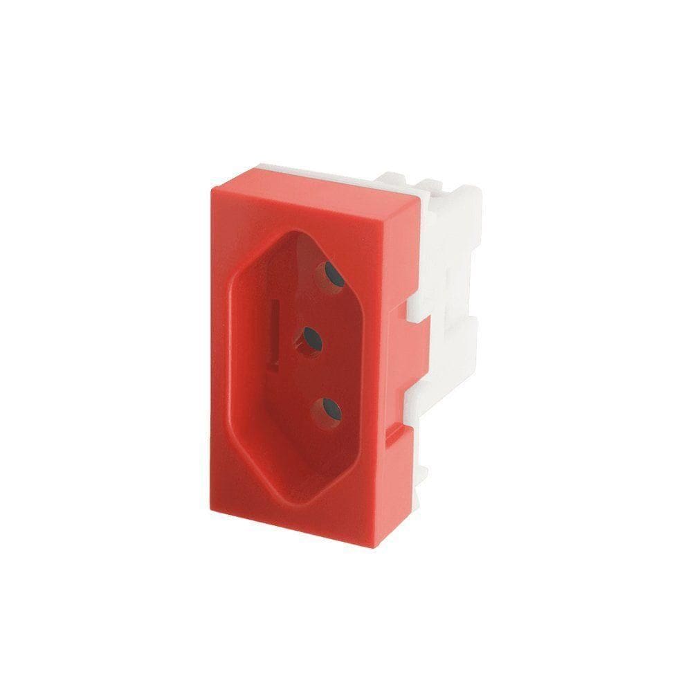 Módulo Tomada Para Uso Específico Fame Modulare / Evidence / Blanc+ 2p+t 20a Vermelho