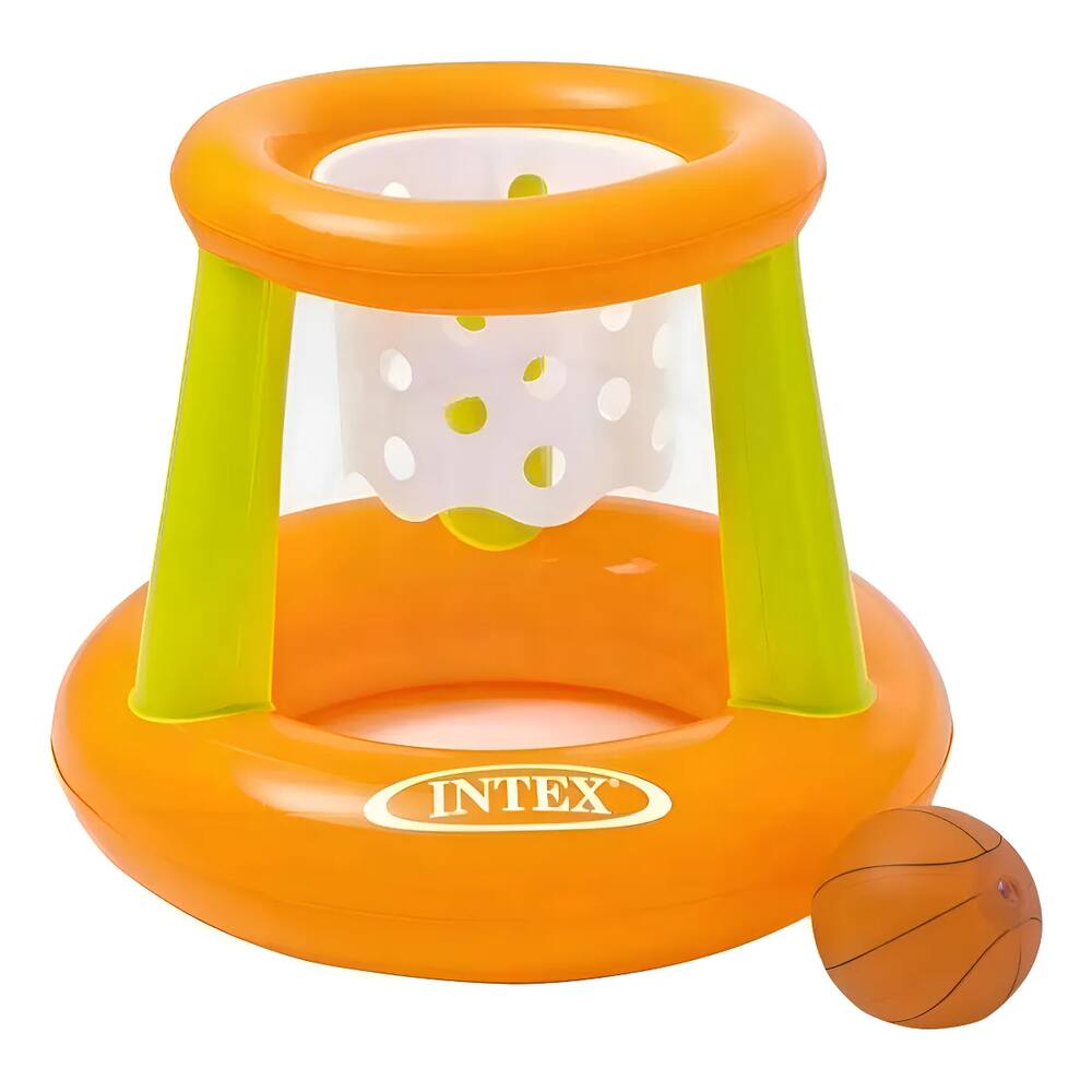 Cesta de Basquete Flutuante Inflavel Infantil Com Bola Resistente Piscina