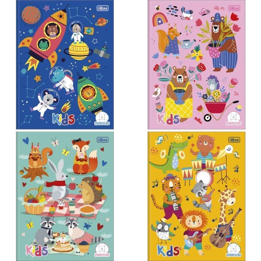 Caderno Quadriculado Univers. Sapeca 40Fls Cd Masc/Fem 1X1Cm