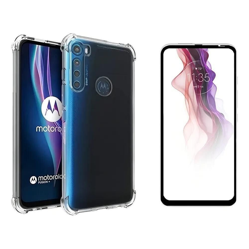 Case Capa Anti Impacto Para Moto One Fusion Plus + Pelicula