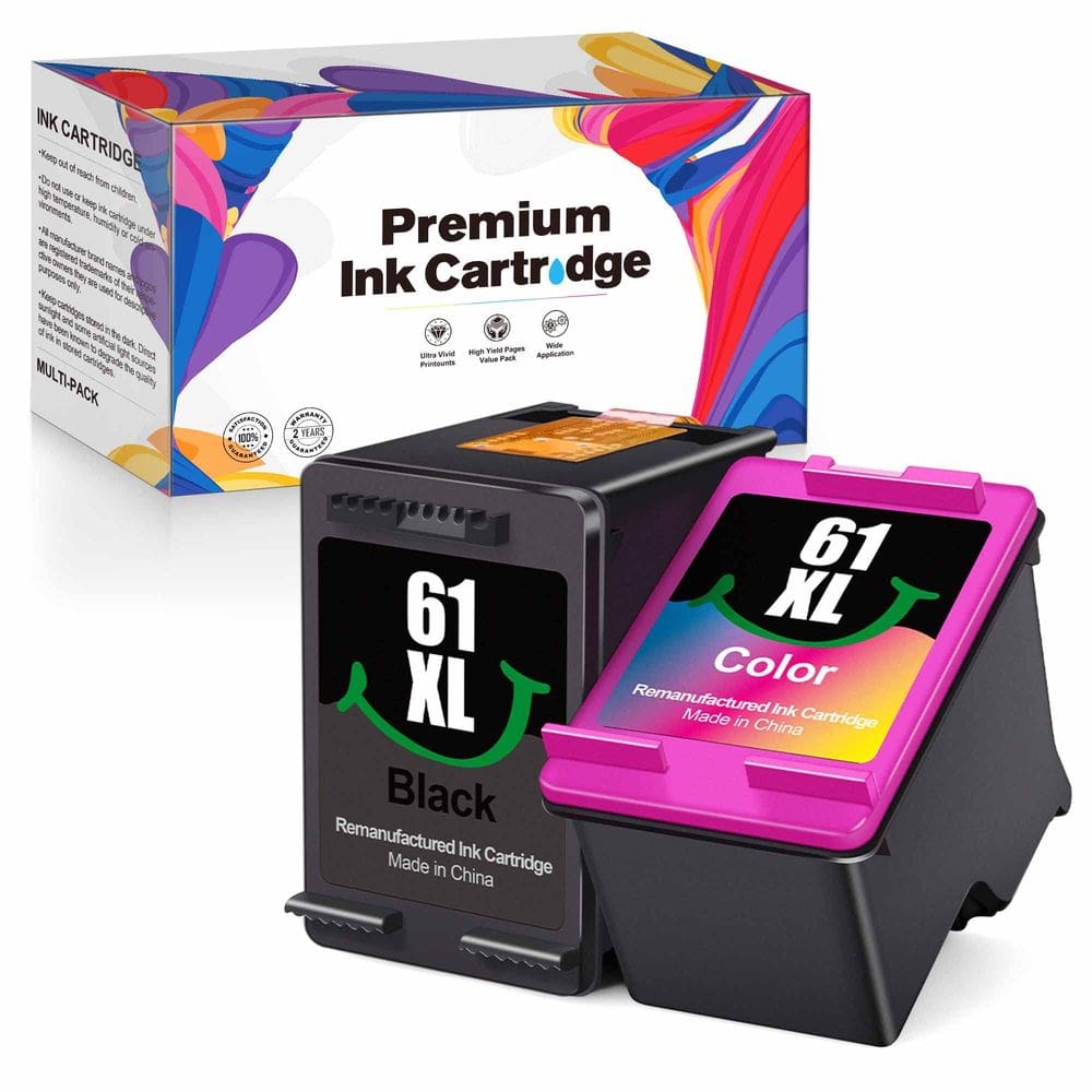 Cartuchos de tinta VOREDO 61XL Color Remanufactured Versão 1.1
