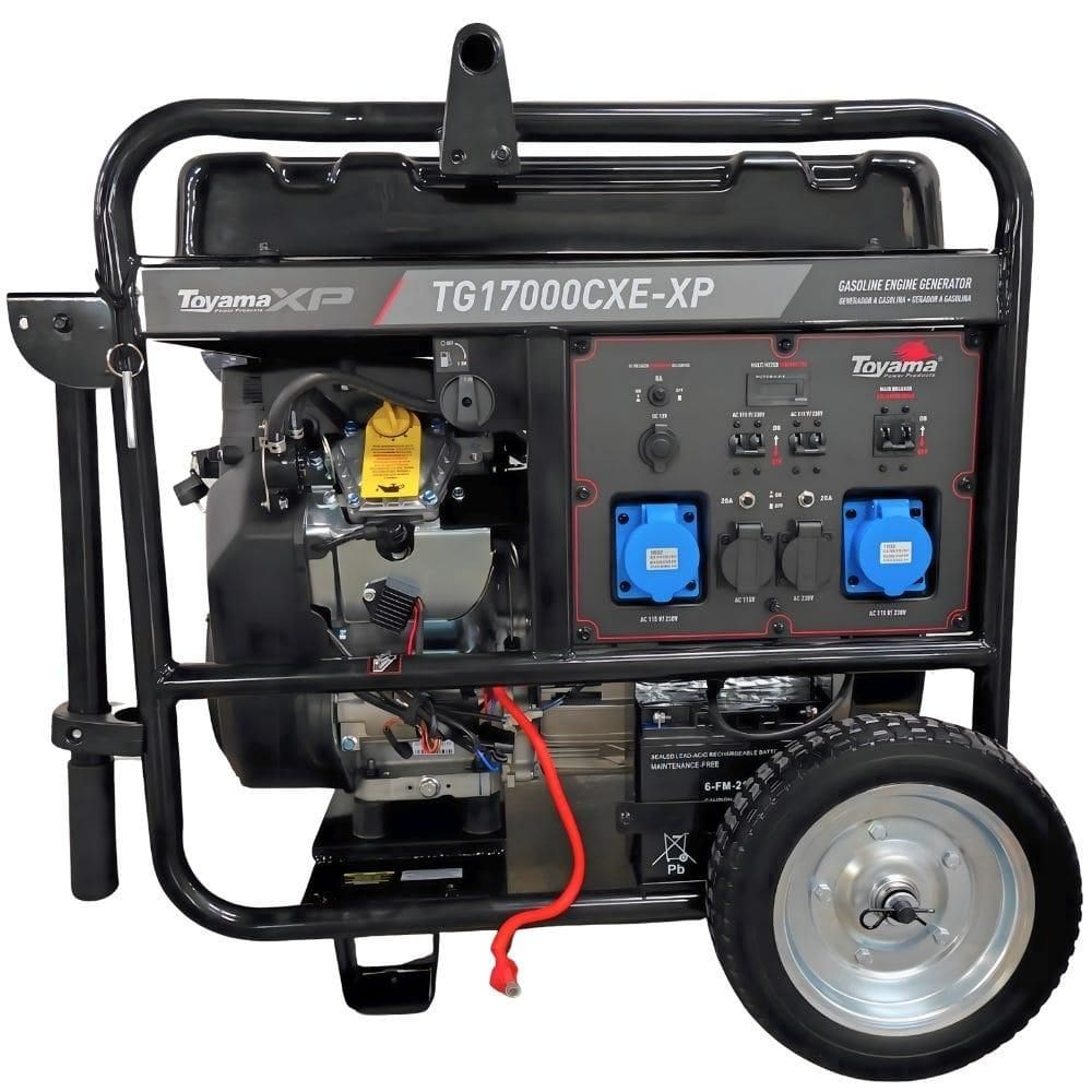 Gerador à Gasolina 16KVA 4T Partida Elétrica com AVR Monofásico TG17000CXE-XP TOYAMA