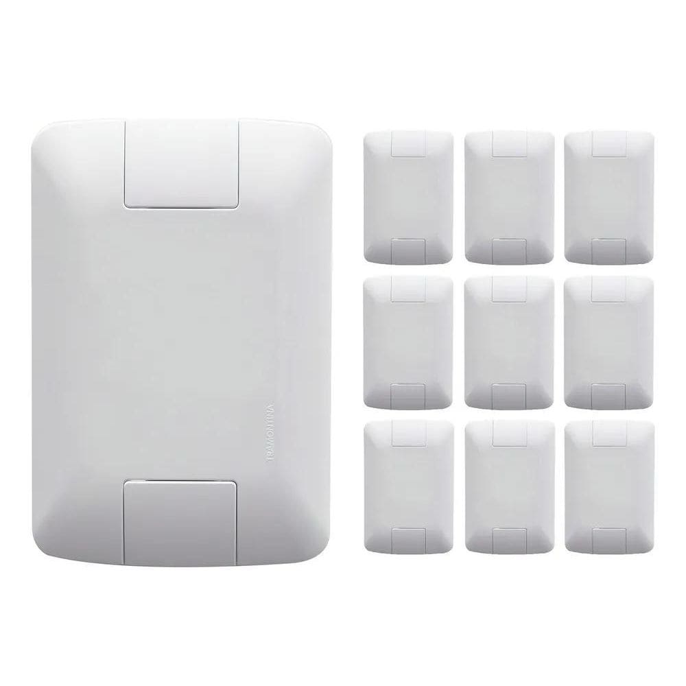 Kit Com 10 Tampo Cego 4X2 Espelho Placa Cega Aria Tramontina