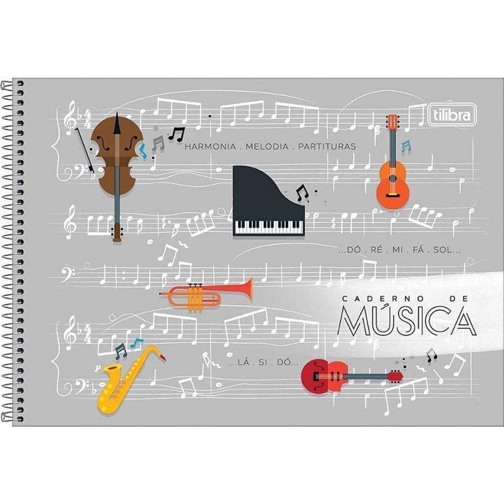 Caderno Música Capa Dura 80Fls 205X149Mm
