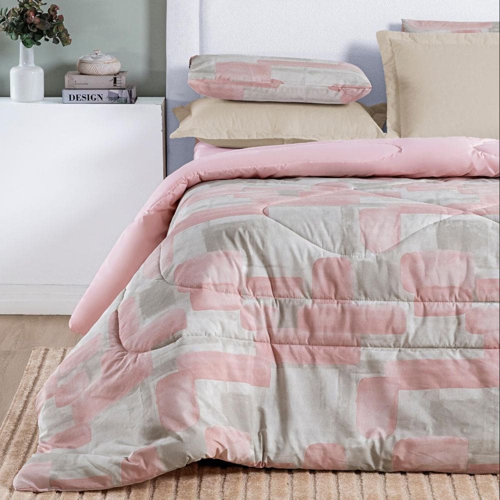 Edredom Super King Selin 100%Algodao Dupla Face Super Macio