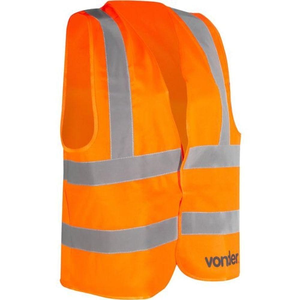 Colete Refletivo Sem Bolso Laranja Cv103 Vonder
