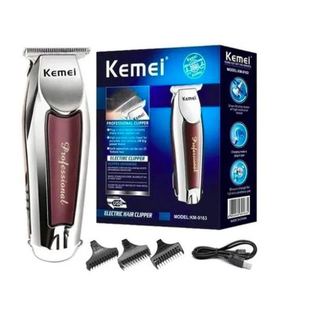 Máquininha Barba Cabelo Acabamento S/Fio