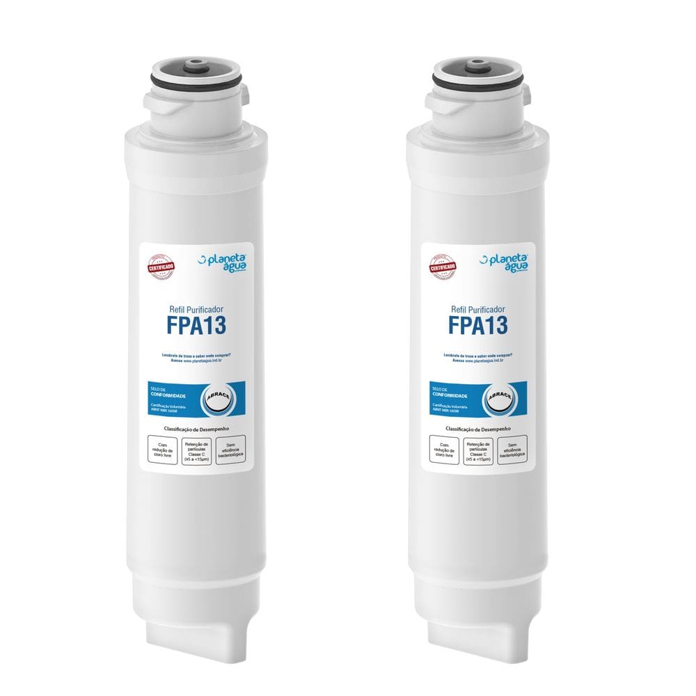 kit 2 un Refis Filtro Fpa13 Para Purificador De Água Electrolux PE10B e PE10X