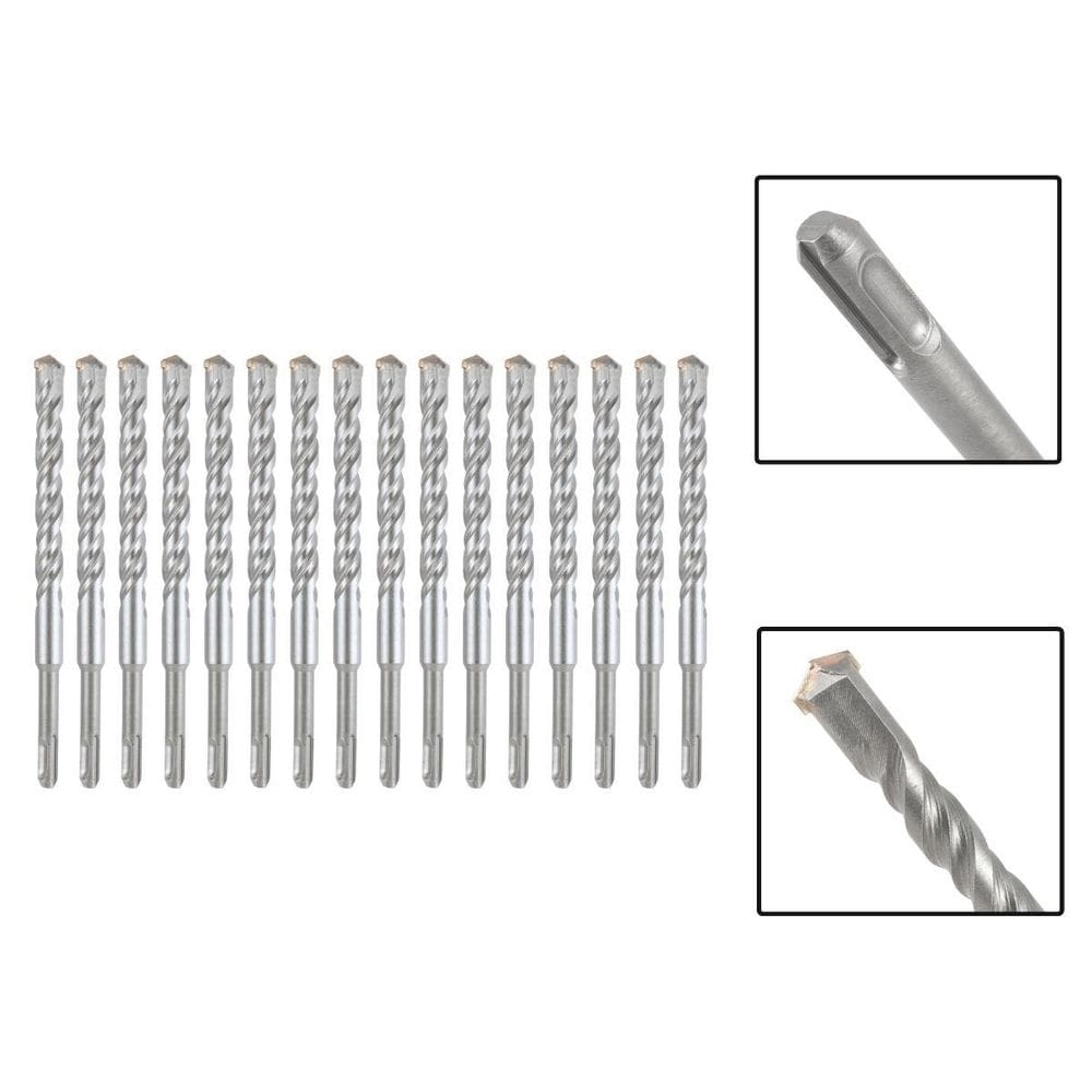 Jogo 16 Brocas Sds Plus 20X210 Mm Aço Carbono Tungstênio