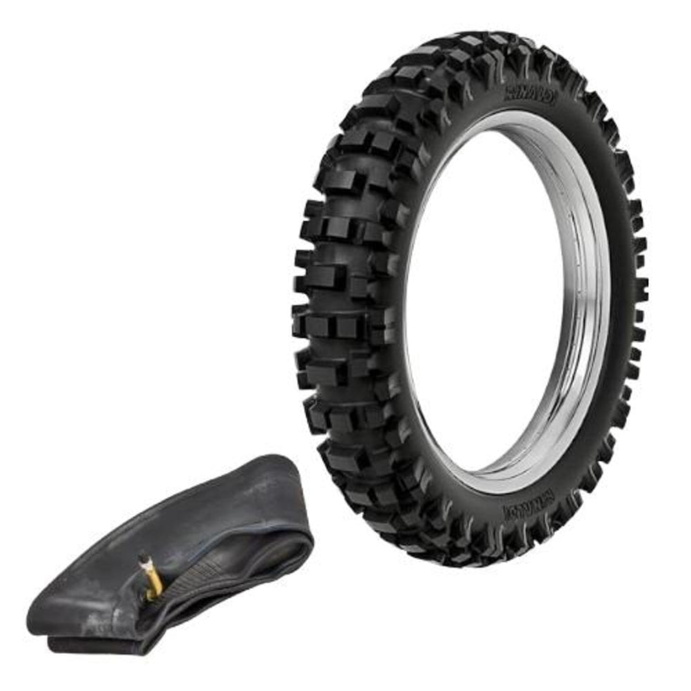 Kit Pneu Trilha Mini Moto Cross 70/100-10 38m Rmx35 Rinaldi + Câmara