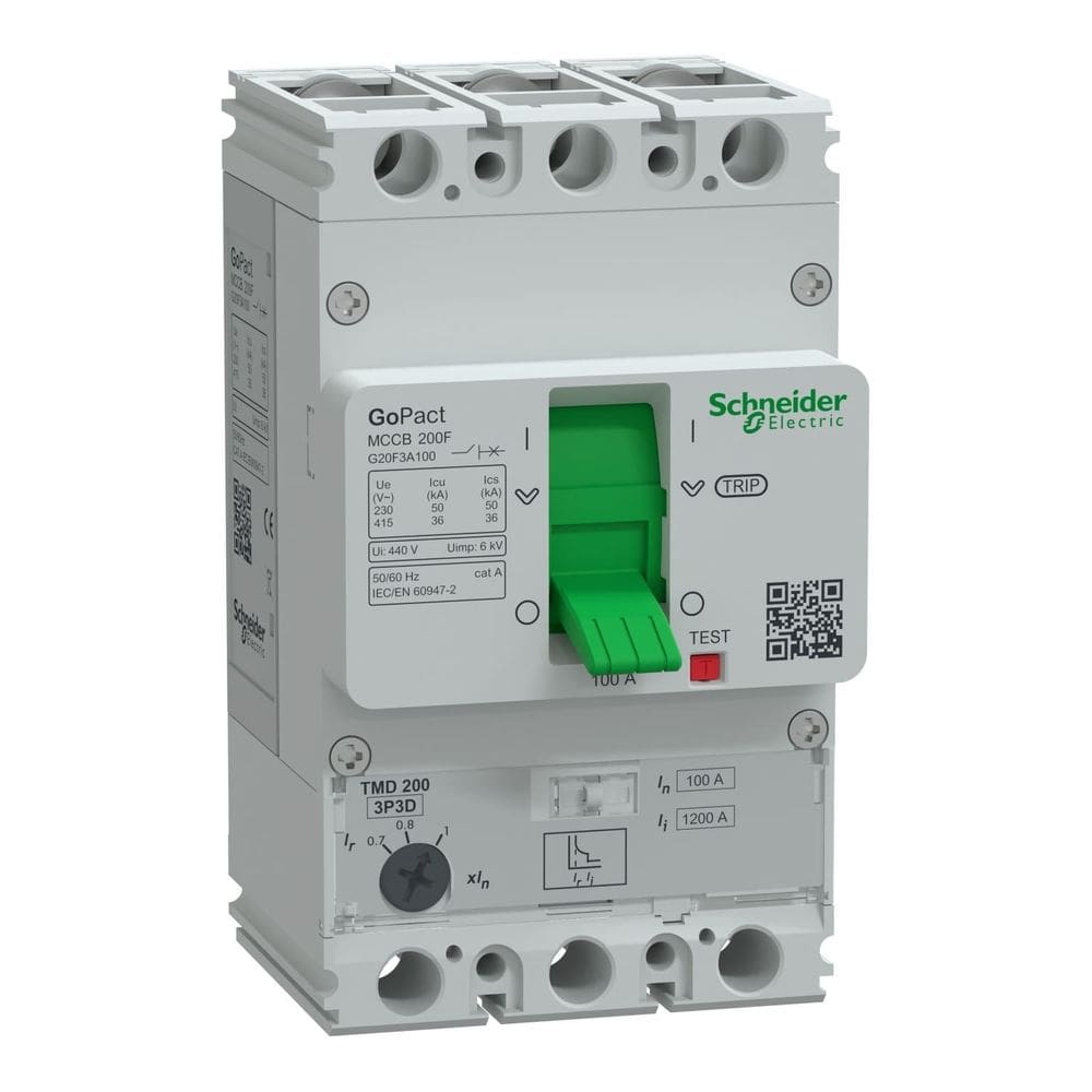 Disjuntor Caixa Moldada 3P 100A G20F3A100 / Gopact Schneider