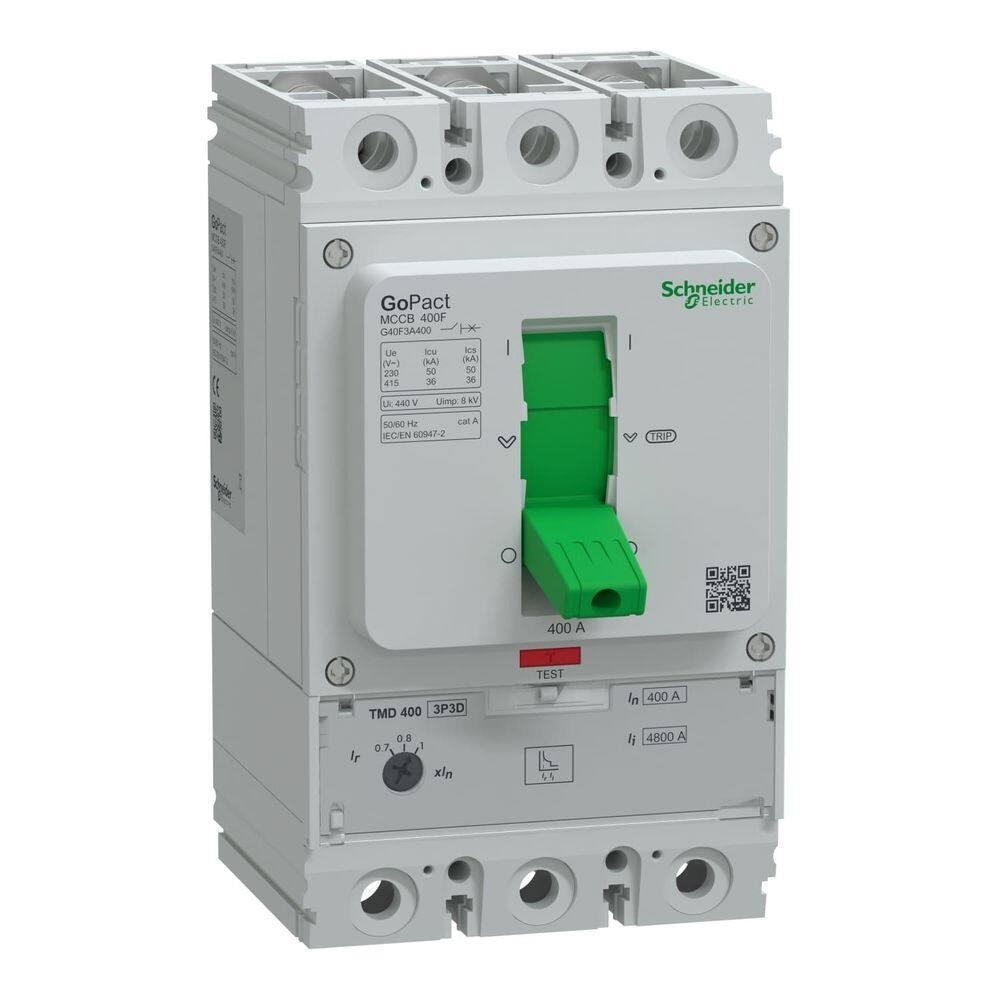 Disjuntor Caixa Moldada 3P 400A G40F3A400 / Gopact Schneider