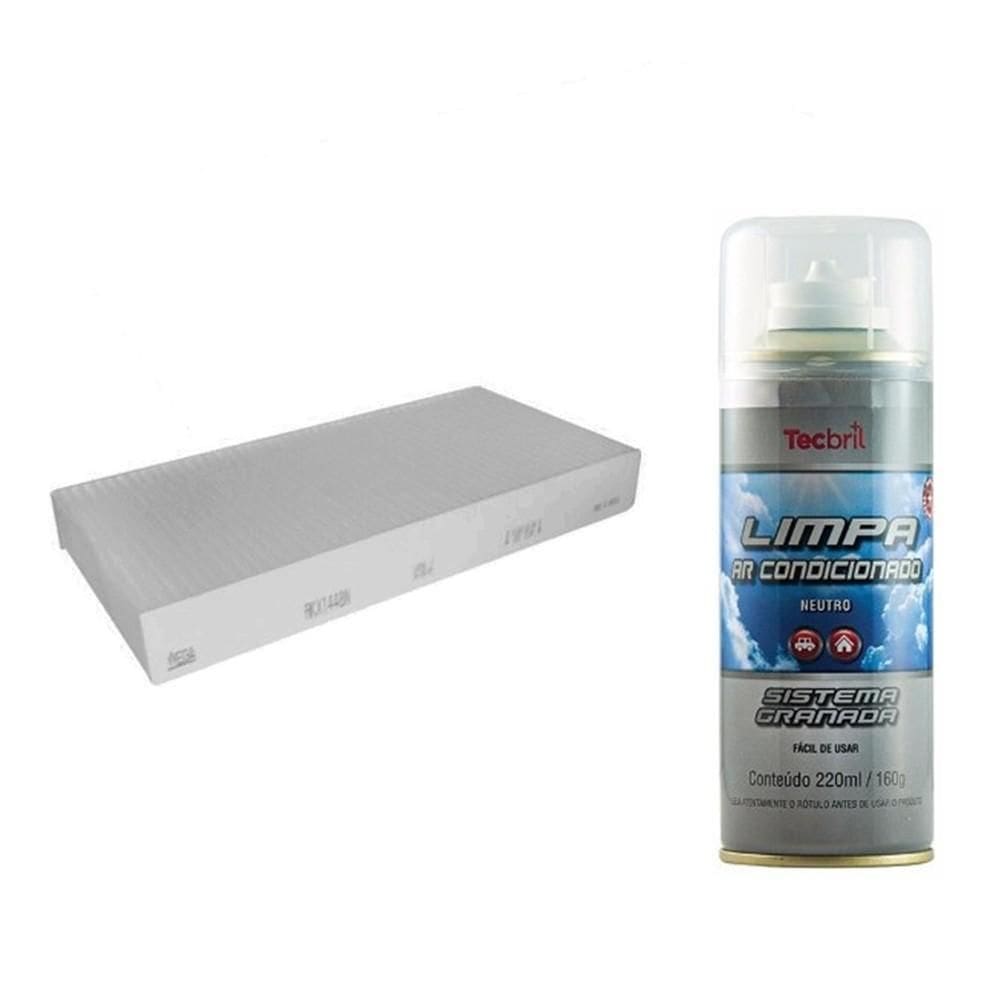 Kit Filtro De Ar Condicionado + Higienizador Peugeot  407 408 508