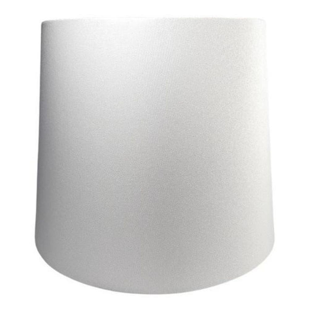 Cúpula De Abajur Luminária Tecido Cônica 15X20X15 - Branco