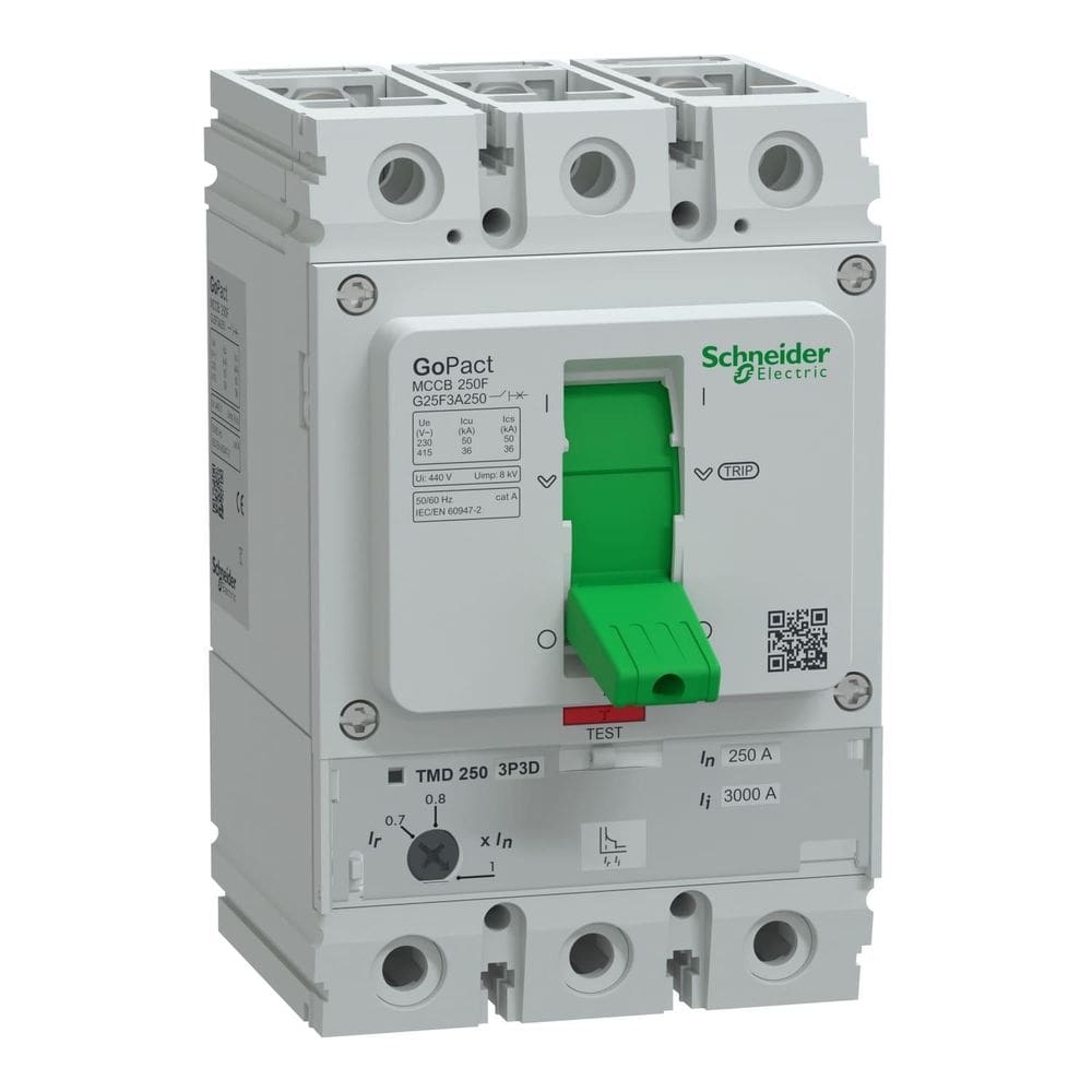Disjuntor Caixa Moldada 3P 250A G25F3A250 / Gopact Schneider