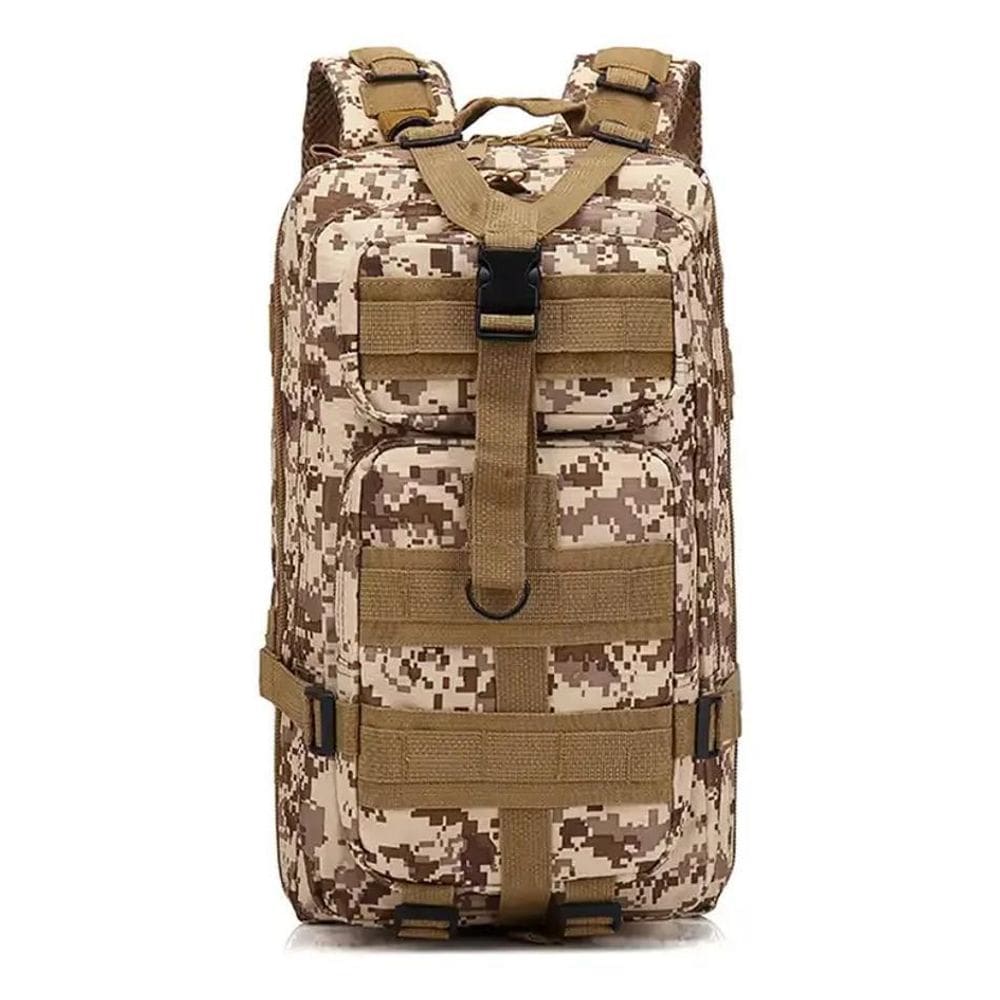 Mochila Militar Camping Impermeável Reforçada Cor Beg