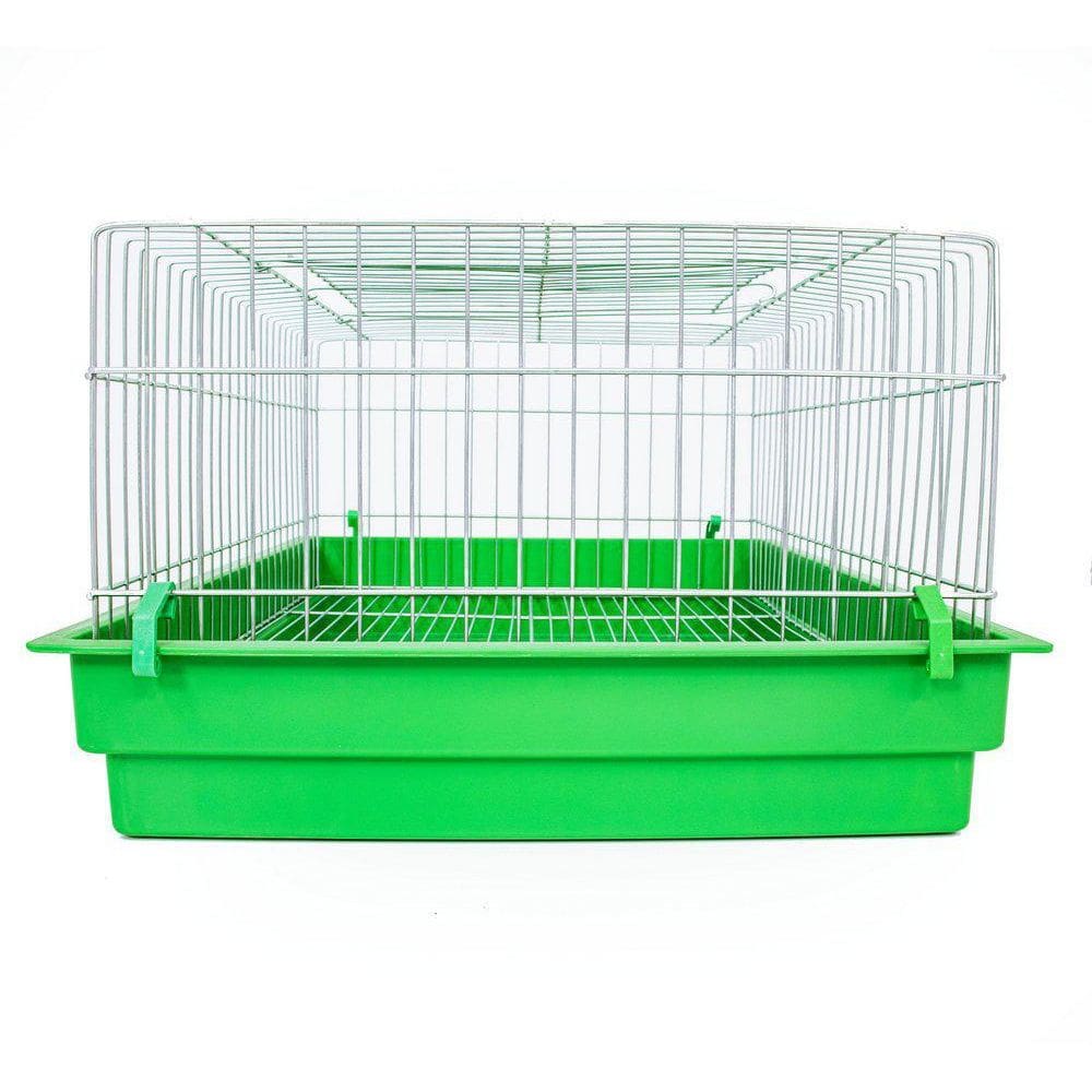 Gaiola Mini Coelho Contrera Com Bandeja Plastica Verde