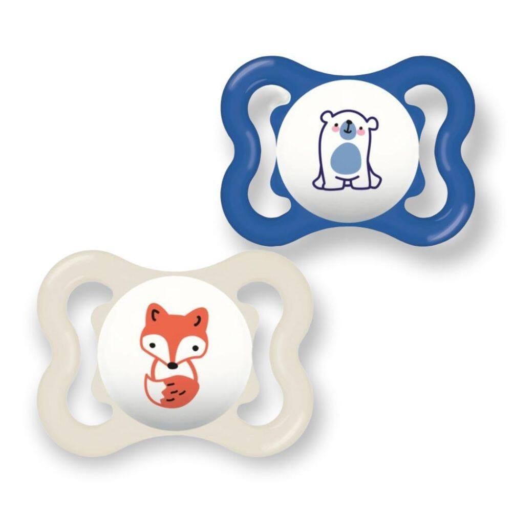 Chupeta Mam Supreme 0-6 Meses Tamanho 1 Silicone Disco Azul