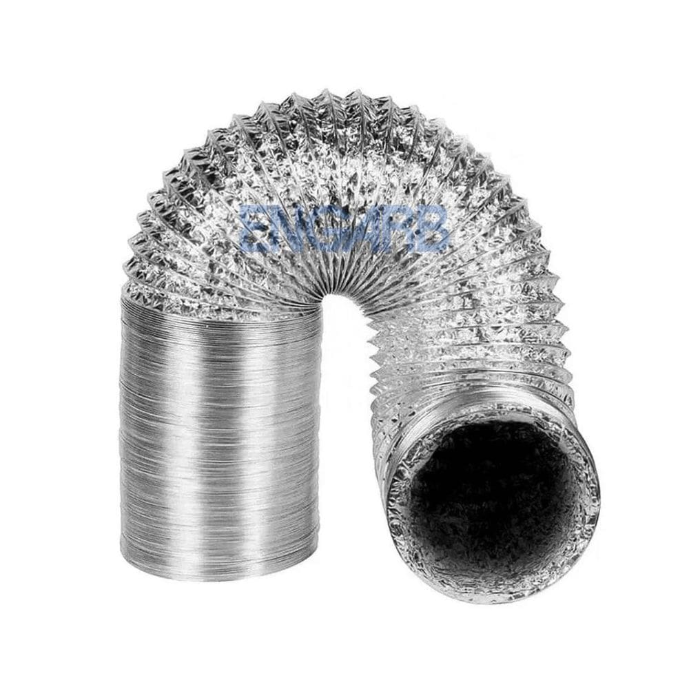 Duto Flexível Alumínio 8 Pol X 10M 200Mm Ventilação Coifa