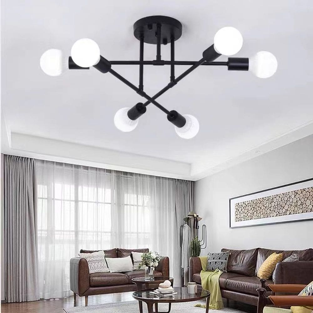 Lâmpadas de teto LED para sala de estar 6/8 cabeças 220V