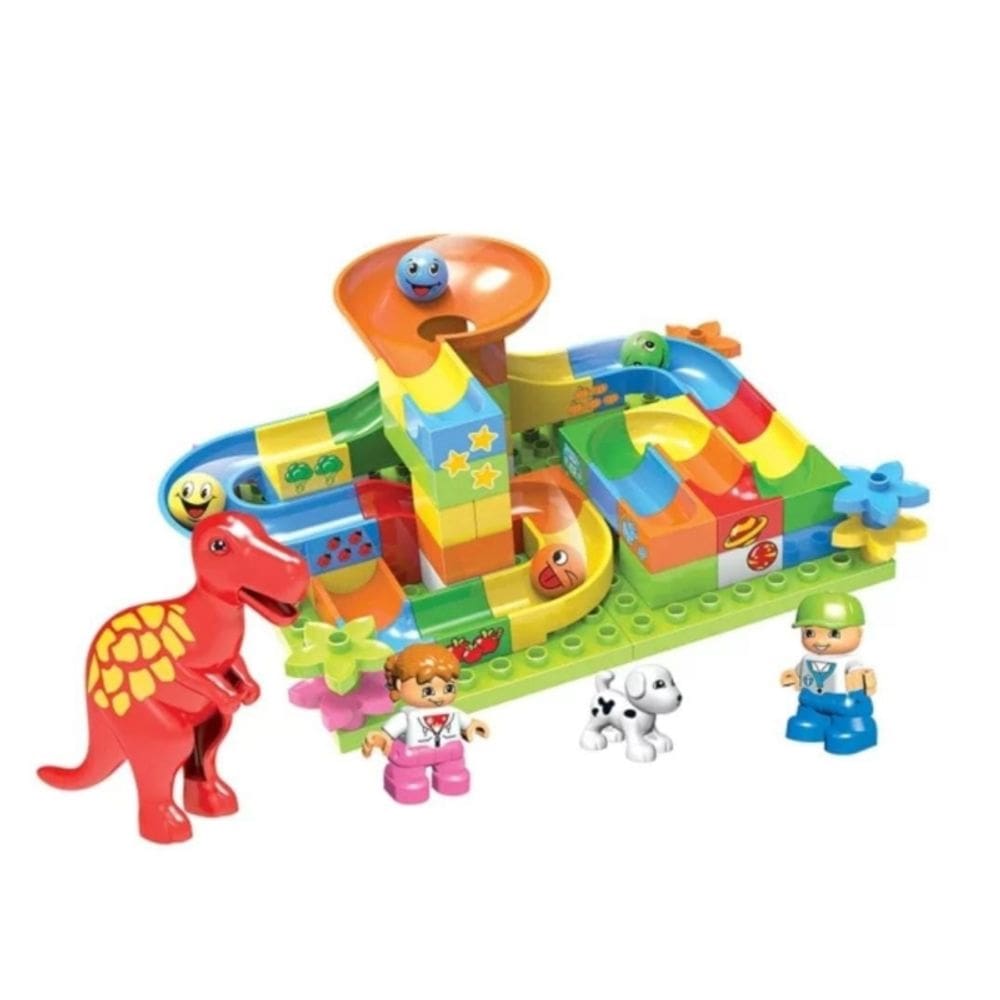 Brinquedo deslizante Block Construction compatível com Lego Duplo, 72 unidades