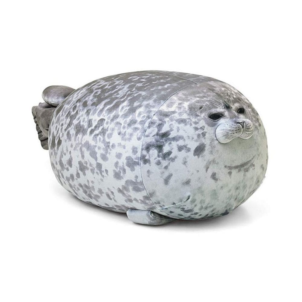 Almofada de pelúcia Seal Animal para crianças cinza