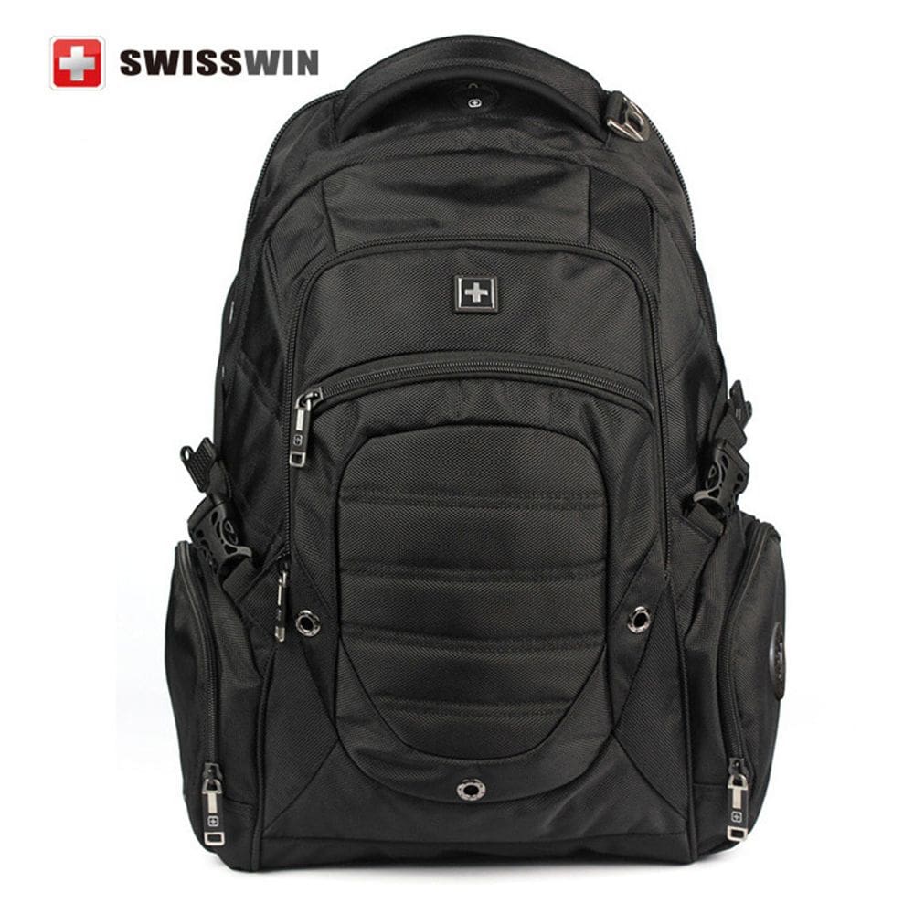 Mochila Wenger 15.6 preta para escola com vários bolsos
