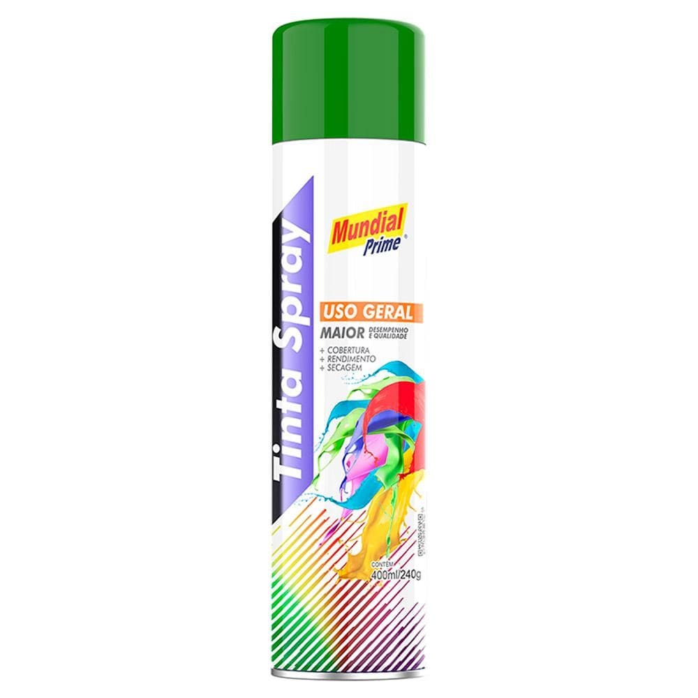 Tinta Spray 400ml Verde Escuro AE01000070 MUNDIAL PRIME