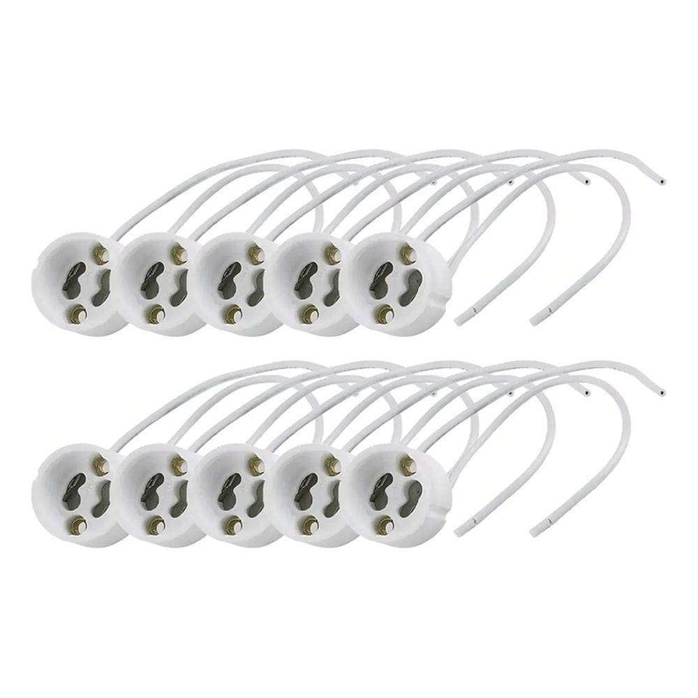 Soquete Lampada Led Porcelana Gu10 - Kit 10 Soquetes
