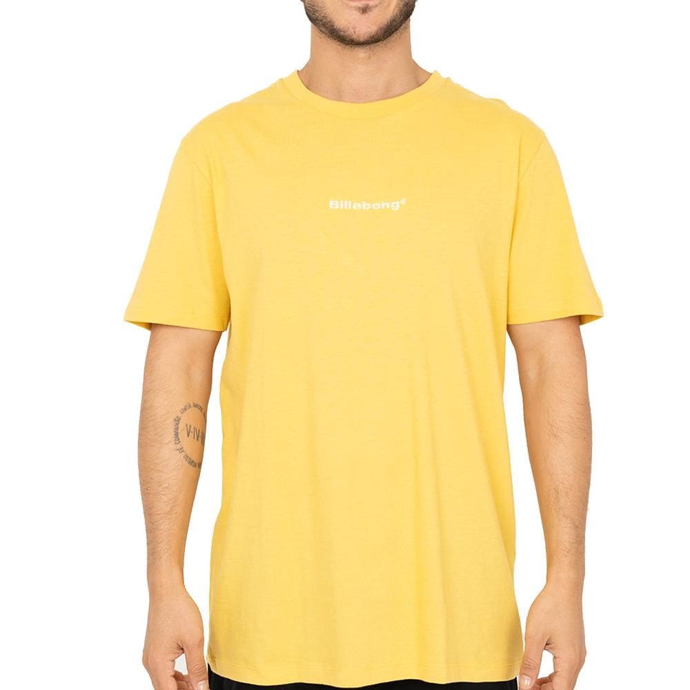 Camiseta Billabong Smitty SM26 Masculina Amarelo