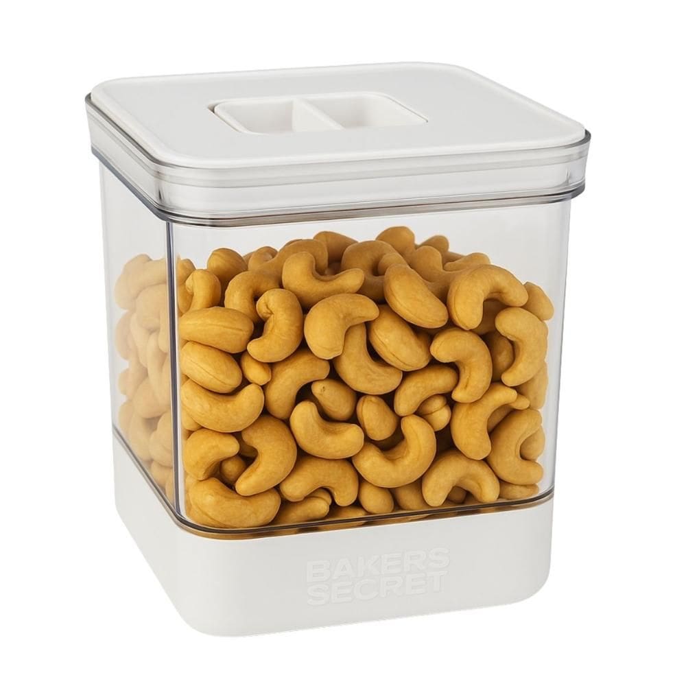 Pote Hermético Porta Mantimentos Tampa Cozinha 2500ml Branco