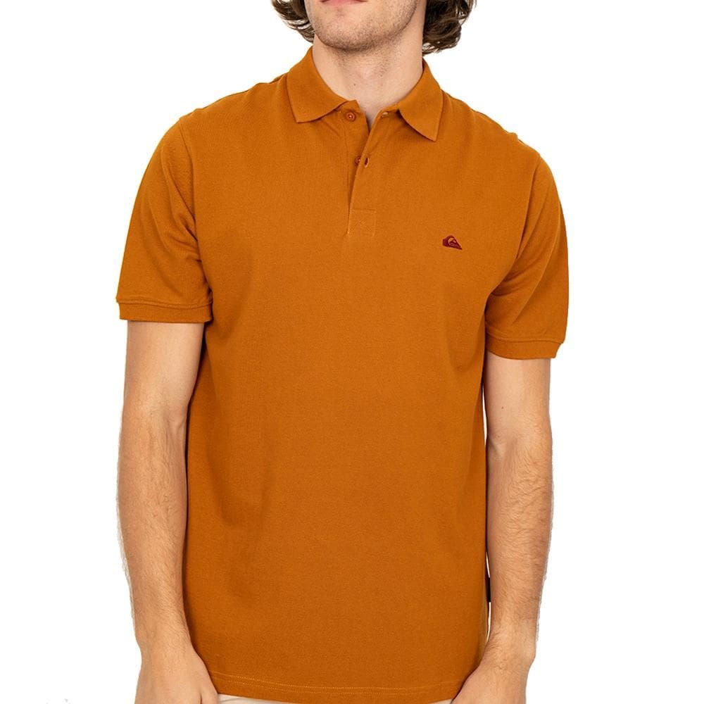 Camisa Quiksilver Polo Loia Embroidery SM26 Mostarda