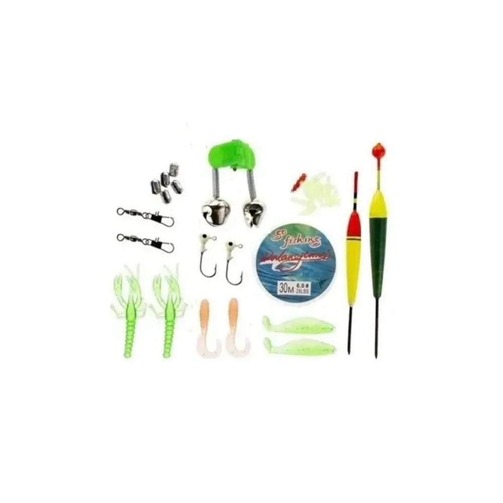Kit de iscas de pesca Vinilos Fishing Articles 26 peças