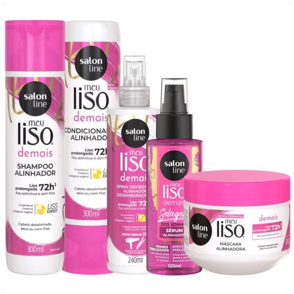Kit Salon Line Meu Liso Demais Completo