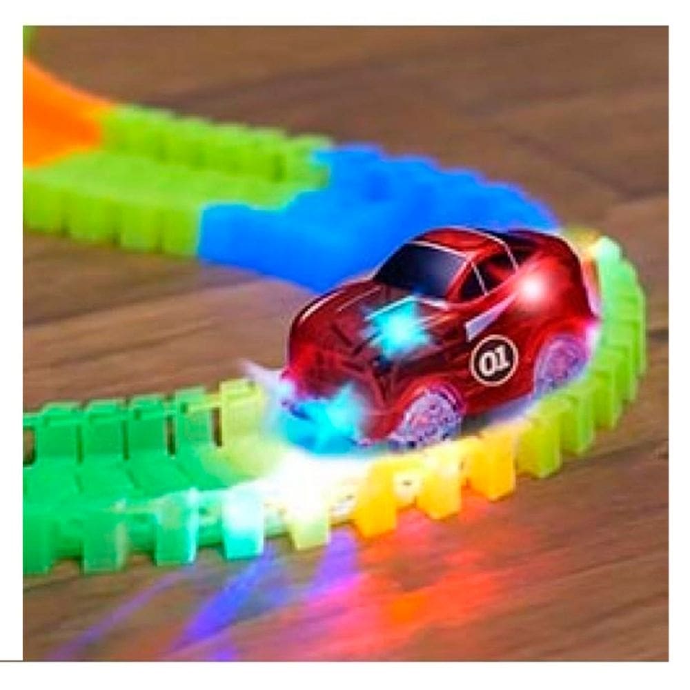 Didactic Flexible Luminous Highway 128 peças para crianças
