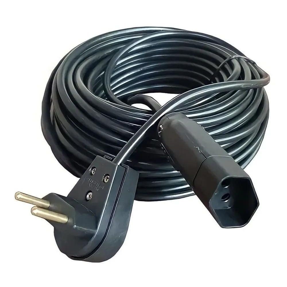 2X Extensão Elétrica 15 Metros 20A Cabo Pp 2X1,0 Reforçada
