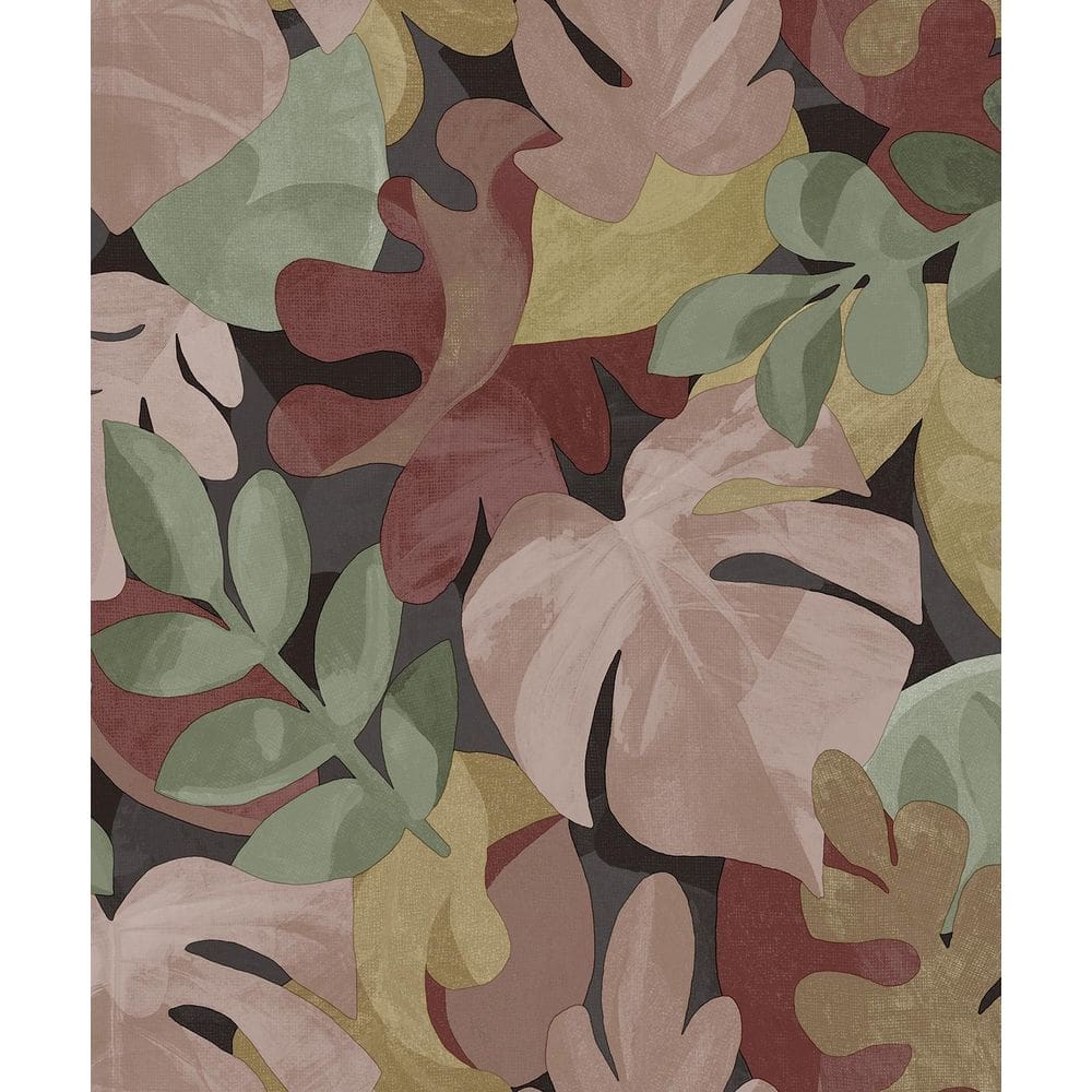 Papel De Parede Belize Folhagem Colorido Ph3011