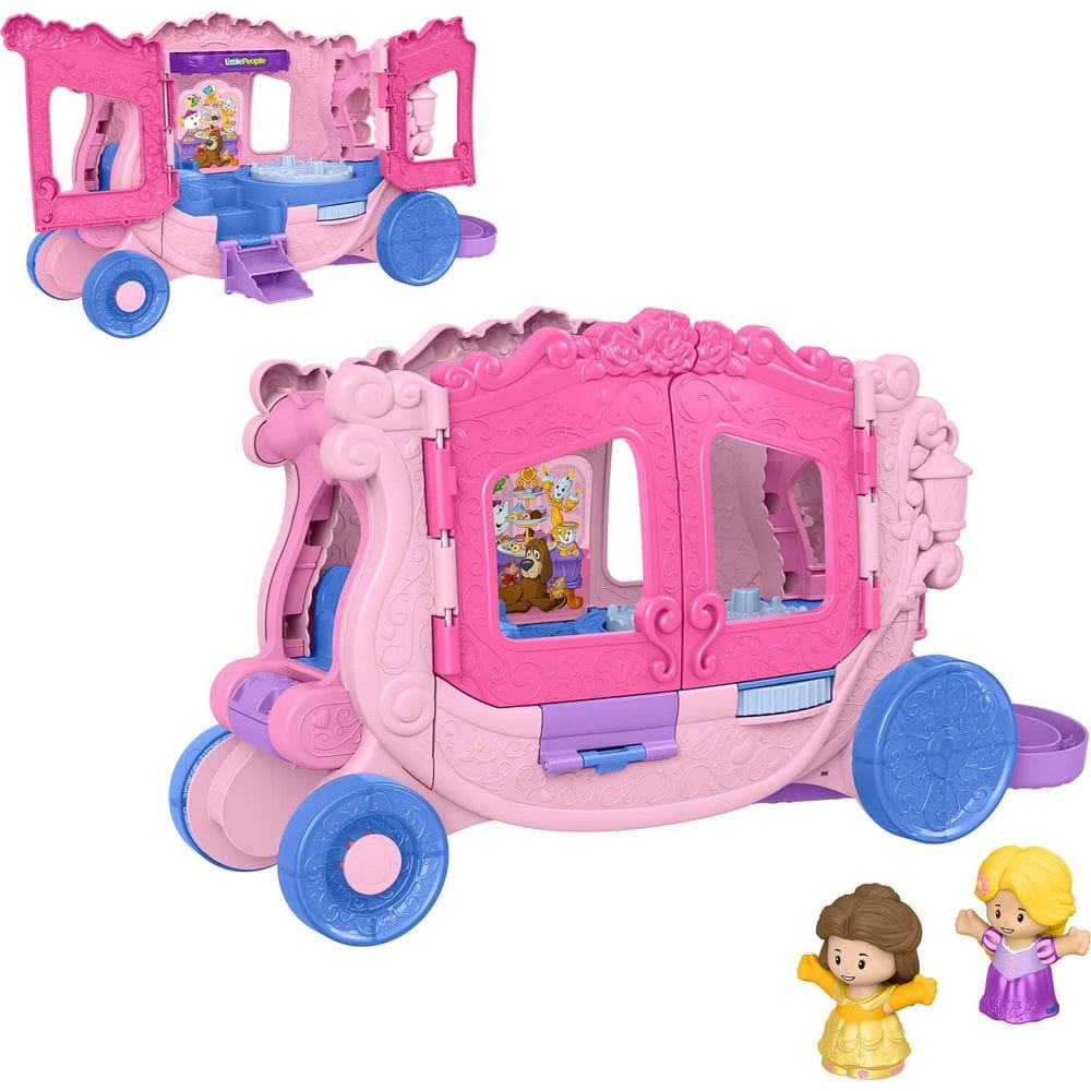 Brinquedo Fisher-Price Little People Disney Princess Carriage 18m ou mais
