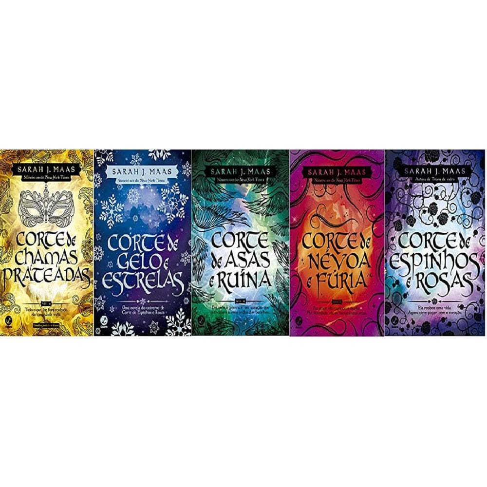 Kit 5 Livros Sarah J. Maas Corte De Espinhos E Rosas