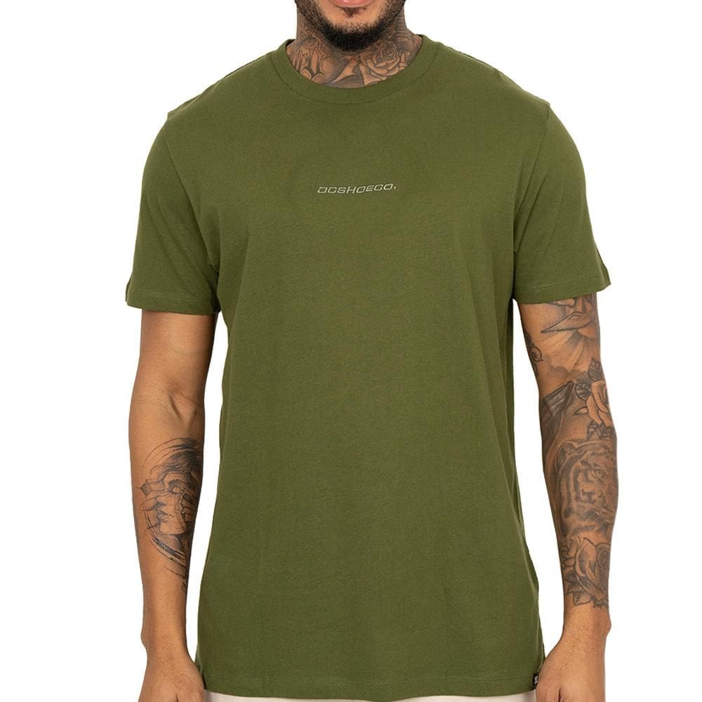 Camiseta DC Shoes Baseline SM26 Masculina Verde