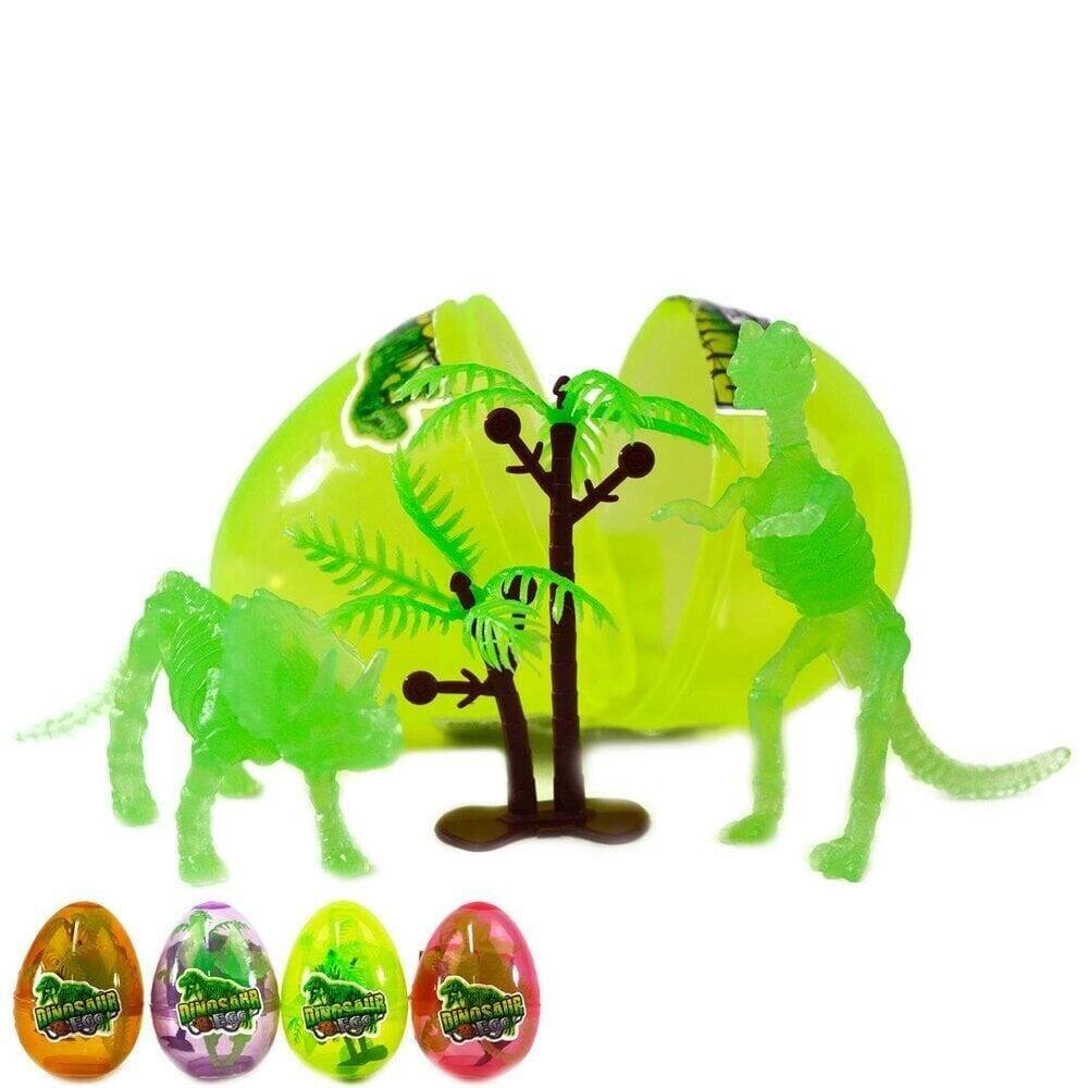OVO Surpresa 03 Peças Fóssil de Dinossauro Neon - Tudo em Caixa