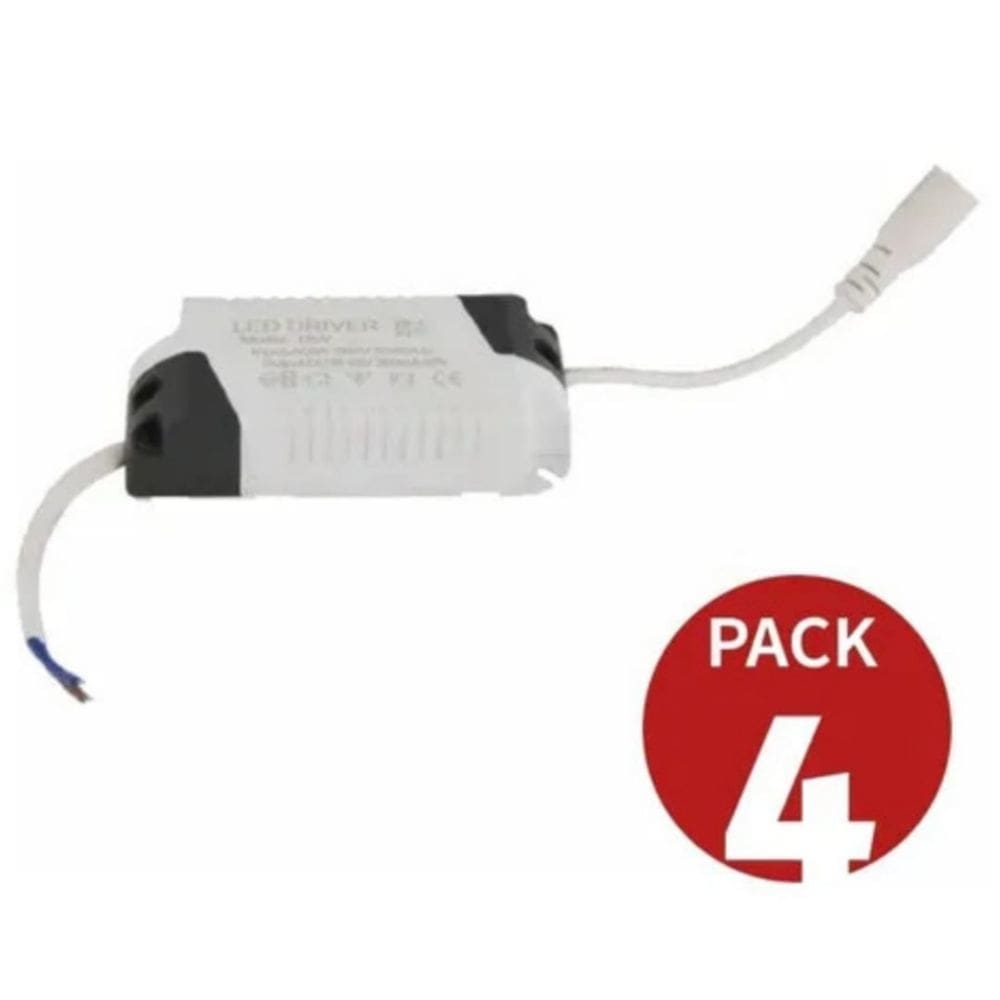 Pacote de 4 drivers de painel LED para 12-18W 220V
