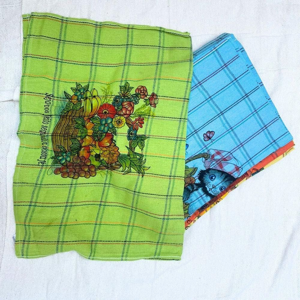 Kit 12 Panos De Prato Gigante 100% Algodão Cobre Tudo Grande Estampado Liso Colorido E Xadrez Modelo Colorido Estampado