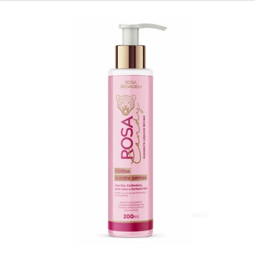 Sabonete Líquido Íntimo Rosa Candy 200ml Rosa Selvagem